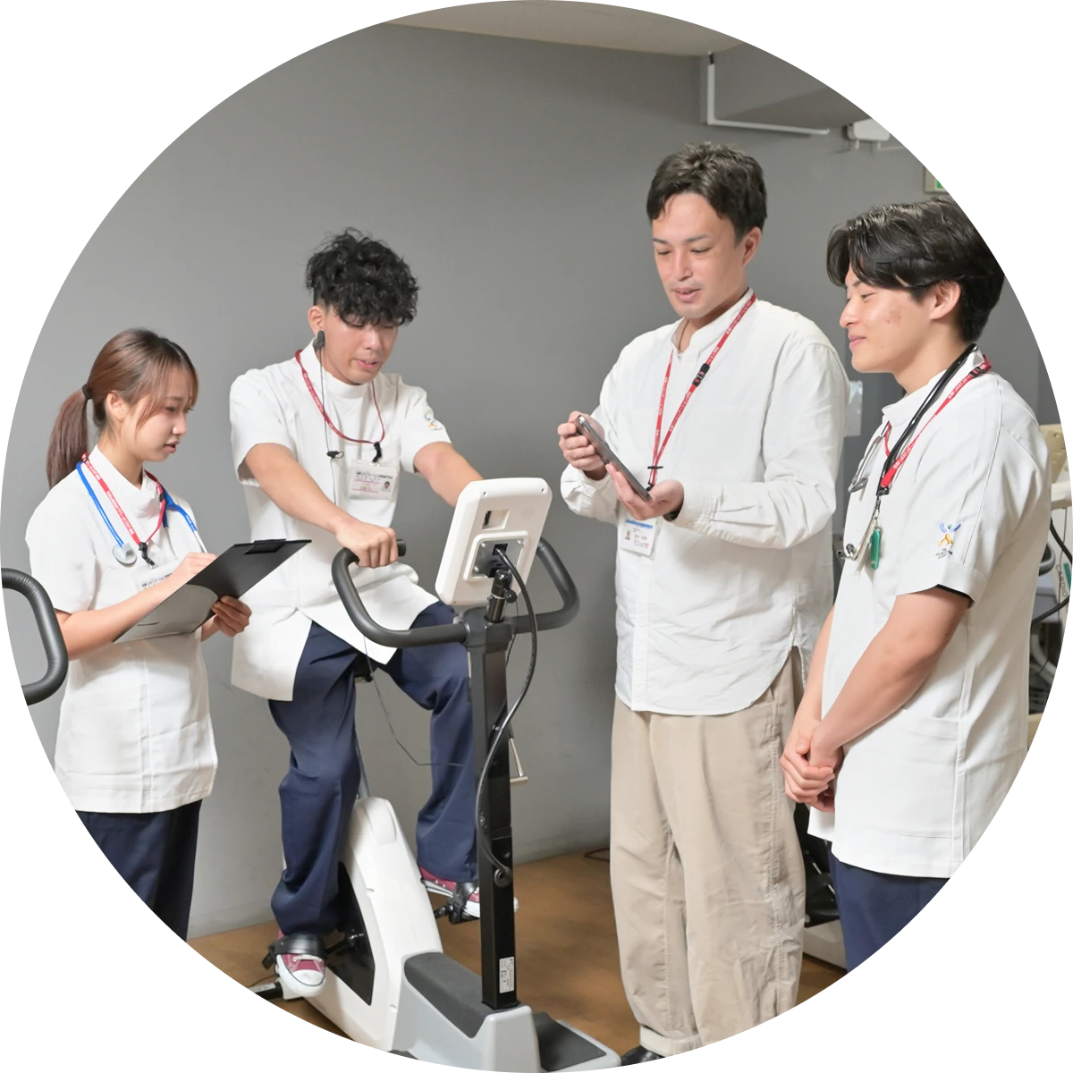 機材を使った実習の様子